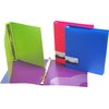 Filexec 3 Ring Binder, 1 Inch Capacity, Opaque, Letter size, Pack of 4, Blue, Hot Pink, Purple, Green (50162-6497)