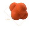 AIRLAXER Reaction Ball,Reflex Ball for Hand Eye Coordination Training,2.83 inch,Pack of 3-Orange,Yellow,Grey.