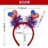 HOXIEYA Independence Day Headbands 4th of July Hair Band Patriotic Hair Band Holiday Party Gift Independence Day Hair Accessories American Flag Star Headpiece Headwear for Cosplay (Style 2)