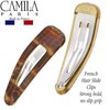 Camila Hair Clip French Hair Barrettes, 2 Inch, Set of 2, Strong Hold, No Slip Grip, Made in France