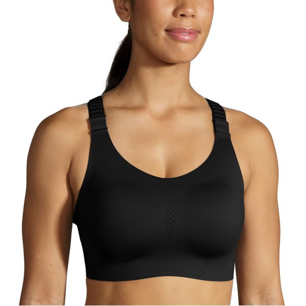 Brooks Women's Racerback 2.0 Sports Bra for High Impact Running, Workouts & Sports with Maximum Support - Black - 40DD