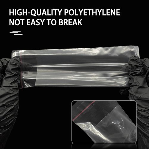 PMUBEAUTY 200Pcs PMU Pen Machine Covers Sleeves Tattoo Machine Protect Film Bag Disposable for Tattoo Cartridge Machine Gun Grips, Derma pen Microneedling (Clear)