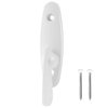 Aluminum Tribeca Style Gliding Door Thumb Latch for Andersen Sliding Door Lock Replacement, Screws Included, 2573609, White