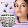 BTLLSSH Lash Extension Kit DIY 240pcs Lash Clusters Eyelash Extension Kit Individual Lashes Kit with Lash Bond & Seal Remover Lash Tweezers for Self Use (003C-0.31-0.63INCH-WovenStyle)