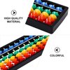Toddmomy Abacus Soroban for Kids, Plastic Abacus Beads Chinese Calculator Abacus 17 Digits Math Learning Educational Abacus Counting Tool for Kids Adults