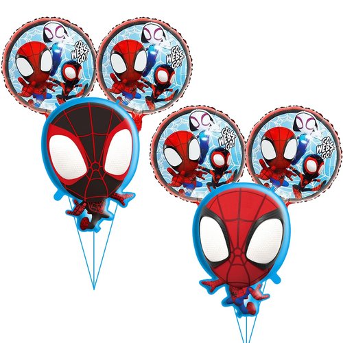 Spidey and His Amazing Friends Foil Balloons,Spiderman Birthday Party Balloons Decoration Supplies