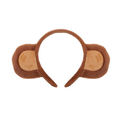 Lady Cute Monkey Ear Headband Brown Girl Cartoon Hair Accessories Photography Festival Funny Props Hair Clip Animal Ears Hair Band