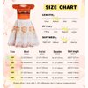Sukyfecde Princess Dress up for Girls Cosplay Costume Dresses Toddler Kids Birthday Outfits Halloween Role Play Clothes Size 7-8 Orange
