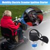 X AUTOHAUX 1 Set Ignition Starter On Off Switch Lock with 4 Keys Mobility Scooter Key Switch 3 Wheels 4 Wheels Power Chairs Mobility Electric Vehicle Spare Start Ignition Switch for Pride