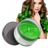 Asocrew Temporary Hair Wax Color, Green, 4.23 oz - Natural Styling Clay for Cosplay, Party