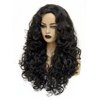 Gerulyss 28 Inches Long Wavy Wigs for Women Black Natural Curly Synthetic Wig Fluffy Costume Wig