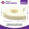 Premium Foam Toe Separators - Toe Spacers for Corn, Bilster, and Hammer Toe Relief - 1/4 Inch - Bulk Pack of 100 Toe Pads