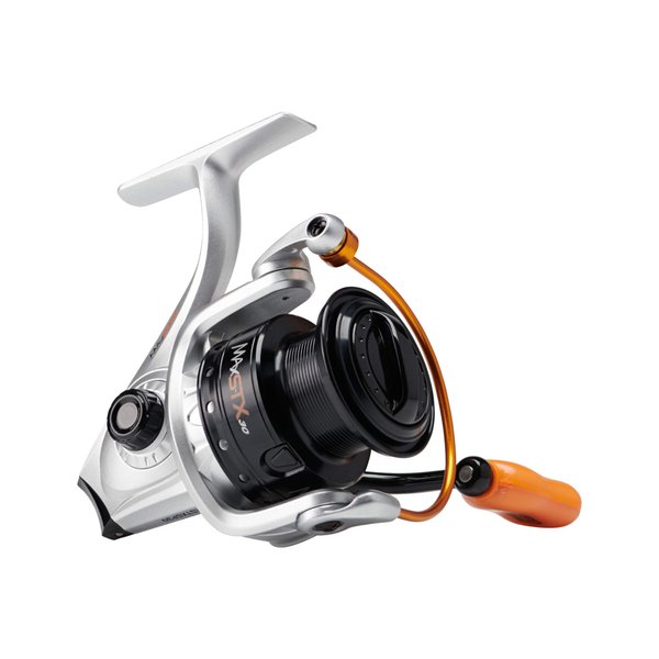 Abu Garcia Max STX SP20 Spinning Reel, Size 10 (1523238), 5 Ball Bearings + 1 Roller Bearing, Felt Front Drag, Max of 6.5lb | 3kg,Orange