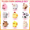 Skylety 9 Pcs Mini Plush Stuffed Animals Bulk 3.15 Inch Cute Soft Decompress Animals Plush Toys for Kids Baby Shower Birthday Charity Donation Gifts Classroom Prizes(Farm Animals)