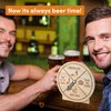 Light Autumn Gifts for Dad - Dad's Birthday, Funny Gag Gift - Drink A Beer - Your Husband or Dad Will Absolutely Love, Present from Daughter or Son - Chore Wheel - Wood Spinning Wheel