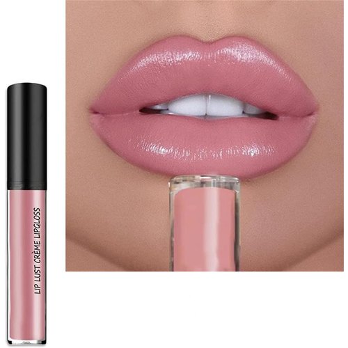 Kayswnag 12 Color Cream Texture Waterproof Lipstick, Lip Gloss Lip Lust Creme Lipgloss Liquid Lipstick,Waterproof Long Lasting Velvet Lip Gloss (03#)