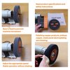 AmaCupid Nylon Fiber Brushed Buffing Wheels 6 Inch 5P Hardness. for Bench Grinder Buffing Machine Polishing Copper. 180 Grit, 1/2 inch Arbor, 1 inch Thickness