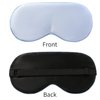 2-Pack 100% Real Natural Silk Eye Mask, Silk Sleeping Mask, Shade Puffy Eye Gift with Adjustable Straps, Sleep Eye Mask, SHJINJU Eye Mask Shade (Black and Light Blue)