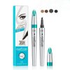 Eyebrow Pencil Eyebrow Microblading Pen-Liquid Waterproof Eyebrow Pencil-Eye Makeup Eyebrow Pen Micro 4 Point Brow Pen Lift & Snatch Eyebrow Microblading Pen-Natural Looking Brows Makeup-03#Red brown