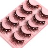 Andy's Orchids Diamond False Eyelashes, Thick Long Eye Lashes, Eye Extension, Rhinestone Fuffy Thick Long Eye Lashes Dramatic Volume 2 Boxes(20pcs)