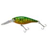 Berkley Flicker Shad Fishing Lure, Slick Firetiger, 1/8 oz, 1 1/2in | 4cm Crankbaits, Size, Profile and Dive Depth Imitates Real Shad, Equipped with Fusion19 Hook