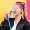 24 Pcs Neon Scrunchies for Hair 80s Neon Hair Accessories for Women Scrunchy Tie Elastic Hair Tie Bands Solid Color Ponytail Scrunchy