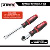 ARES 18070 – 2-Piece Automatic Slack Adjuster Release Tool and Wrench – Fork End Release Tool and Double Square Ratcheting Wrench for Air Brake System Adjustments – Carbon Steel Construction