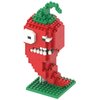 BASHERISE 1PCS Plant and Zombies Toys Action Figures Zombies PVZ Toys Set 1 2 Series Chili Plant Building Blocks Great Gift for Christmas, Birthday New
