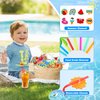 24Pcs Drinking Straws, Pool Party Decorations Supplies Summer Pool Beach Party Favors Crazy Silly Straws for Kids Hawaiian Birthday Goodie Bag Stuffers End of Year Student Gifts Bulk Prizes for Kids