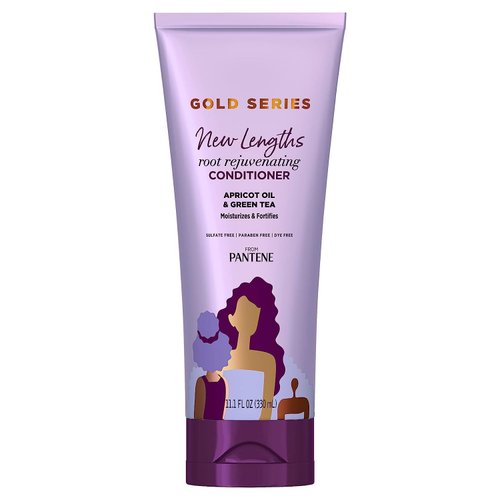 Pantene Gold Series Root Rejuvenating Conditioner with Apricot Oil &amp; Green Tea, Moisturizes &amp; For...
