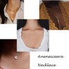 Aneneiceera Boho Layered Sequins Pendant Necklace Coin Necklace Gold Necklace Disc Pendant Necklace Chain Circle Necklace Jewelry for Women