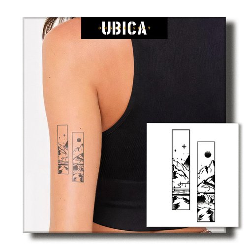UBICA Temporary Tattoos Adult, 2 Sheets Fake Tattoos, Realistic And Long-Lasting Non-Reflective, ...