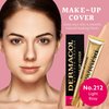 Dermacol - Full Coverage Foundation, Liquid Makeup Matte Foundation with SPF 30, Waterproof Foundation for Oily Skin, Acne, & Under Eye Bags, Long-Lasting Makeup Products, 30g, Shade 212