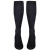 NuVein Men's Compression Socks, 15-20 mmHg Support, Dress Trouser Style, Over Calf Knee High, Black, Medium