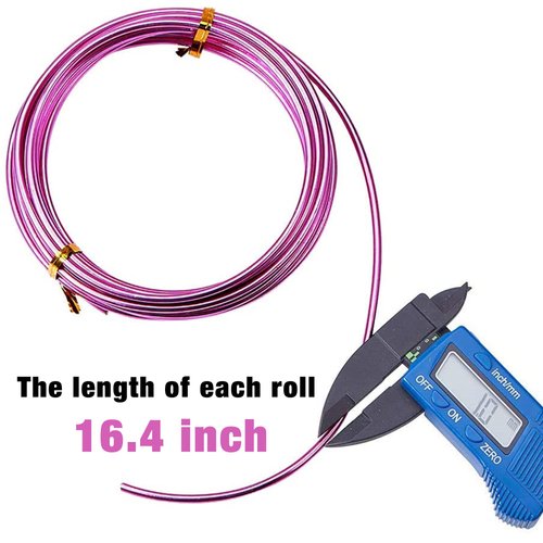 12 Rolls Colored Aluminum Craft Wire 196.8 Feet 18 Gauge 1mm Flexible Anodized Craft Wire Metal Artistic Floral Jewelry Beading Wire for DIY Jewelry Craft Making