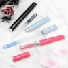 3 Pack Crystal Glass Fingernail File with Case for Natural Nail Professional Glass Nail File for Unisex, Portable Crystal Nail File with Case Czech Glass File Double-Sided for Natural & Acrylic Nails
