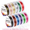 Anezus 12 Rolls Jewelry Wire Craft Wire Tarnish Resistant Beading Wire for Jewelry Making Supplies
