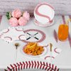 durony 41 Pack Baseball Party Decorations 108 x 54 Inch Plastic Baseball Tablecloth Paper Plates Napkins Disposable for Sports Theme Baseball Party Supplies Serve 20 Guests