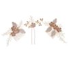 Handmade Flower Hair Comb Hair Pins Hair Sticks Wedding Hair Comb Bridal Hair Accessories Hair Clips Comb For Brides and Bridesmaids