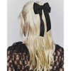 Bmobuo Hair Bows for Women Hair Ribbons Clips Satin Soft Ribbons Hair Clips Hair Barrettes Coquette Bows Balletcore Aesthetics Blue Bows Black Bows White Bows Clips 3PCS