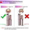 Facial Hair Remover Replacement Heads for Generation 1 Finishing Touch Flawless Facial Hair Removal Tool for Women,18K Gold-Plated Rose Gold 4 Count,First Generation by BECHY.