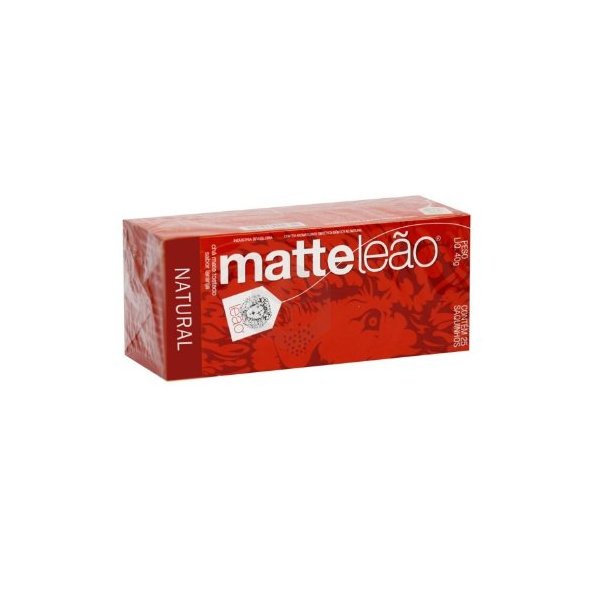 Mate Tea - Matte Leão - 1.4 oz (25 tea bags) | Chá Mate Tostado - Matte Leão - 40g (25 sachês) - (PACK OF 03)