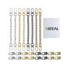 24 Pcs Purse Chain Strap D Ring Rivets Set Flat Purse Strap Extender Replacement Crossbody Chain Metal D Ring Stud Screw Post Head Buttons Handbag Chains Accessories for DIY Wallet Shoulder Bag