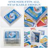 12 Pieces Card Deck Boxes Empty Plastic Storage Box Card Holder Clear Card Case, Snaps Closed