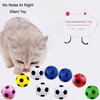 JZMYXA Cat Foam Soccer Balls for Small and Medium Cats 12 Pack, Cat Ball Toy Cat Silent Toy Cat Interactive Toy