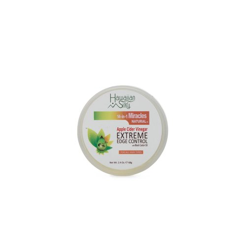 Hawaiian Silky 14-in-1 miracles extreme edge control 2.4 ounce, White, 2.4 Ounce