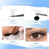 12Rows 240Pcs 10D Colorful Individual Premade Fans False Eyelashes Mixed 12 Colors Volume Eye Lashes Extensions Makeup Cluster Eyelashes 8/10/12/13/14/15/16mm Available (16MM)