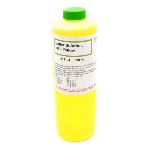 Innovating Science 7.00 pH Standard Buffer Solution, Yellow, 500mL - The Curated Chemical Collection