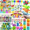 BANBALLON Dinosaur Party Favors Dinosaur Figures Goodie Hatching Eggs Cars Bracelets Gifts Pinata Filler Bulk Toys for Dinosaur Party Boy Kid Birthday Party Stuffers Supplies (Style 01)