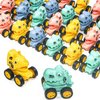 TQBYNJ 16Pcs Dinosaur Pull Back Cars Set for Kids Toddler, Bulk Mini Dinosaur Party Favors, Pinata Fillers, Goodie Bag Stuffers, Classroom Prizes,Dinosaur Toys for Kids 3-5 (Dinosaur Cars)